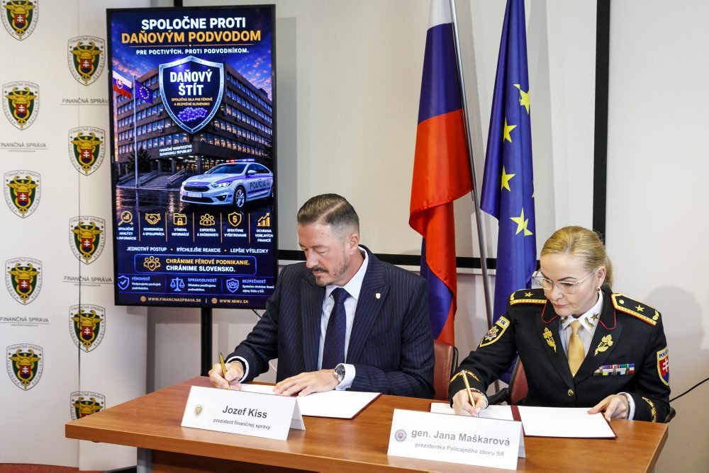 TK Finančného riaditeľstva SR k predstaveniu spoločného expertného tímu „Daňový štít“, zameraného na efektívnejší boj proti daňovej kriminalite a organizovaným daňovým podvodom