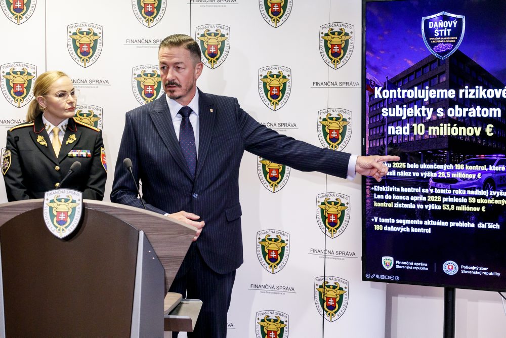TK Finančného riaditeľstva SR k predstaveniu spoločného expertného tímu „Daňový štít“, zameraného na efektívnejší boj proti daňovej kriminalite a organizovaným daňovým podvodom