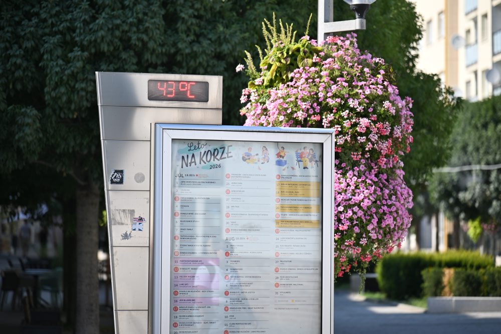 Rekordne vysoké teploty v Trnave