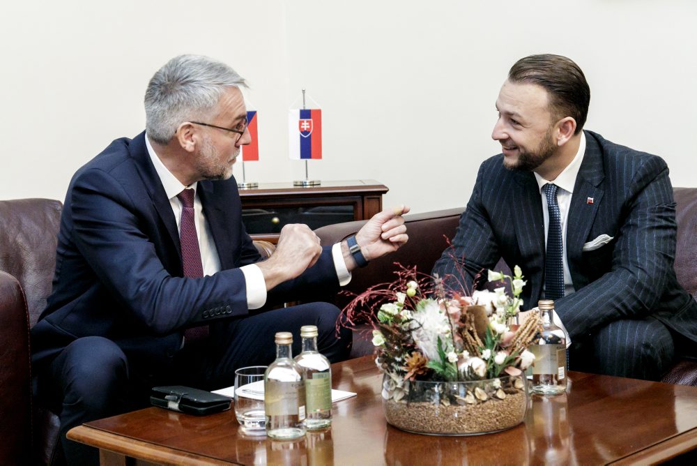 Stretnutie ministra vnútra SR Matúš Šutaj Eštok s českým rezortným kolegom