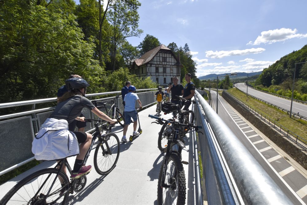 Brezno: Na cyklotrase do Valaskej otvorili novú takmer 650-metrovú cyklolávku