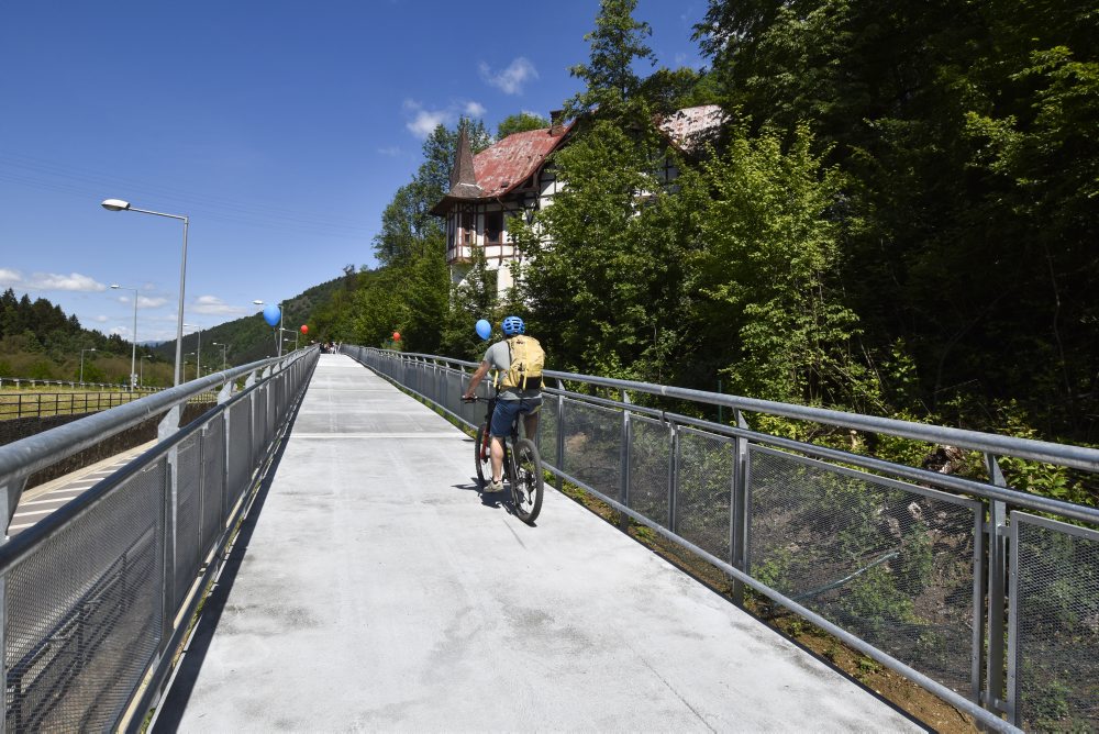 Brezno: Na cyklotrase do Valaskej otvorili novú takmer 650-metrovú cyklolávku