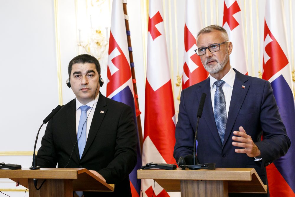 Stretnutie predsedov parlamentov Slovenska a Gruzínska 