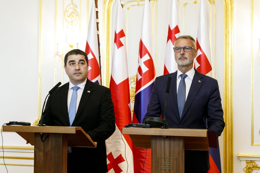Stretnutie predsedov parlamentov Slovenska a Gruzínska 