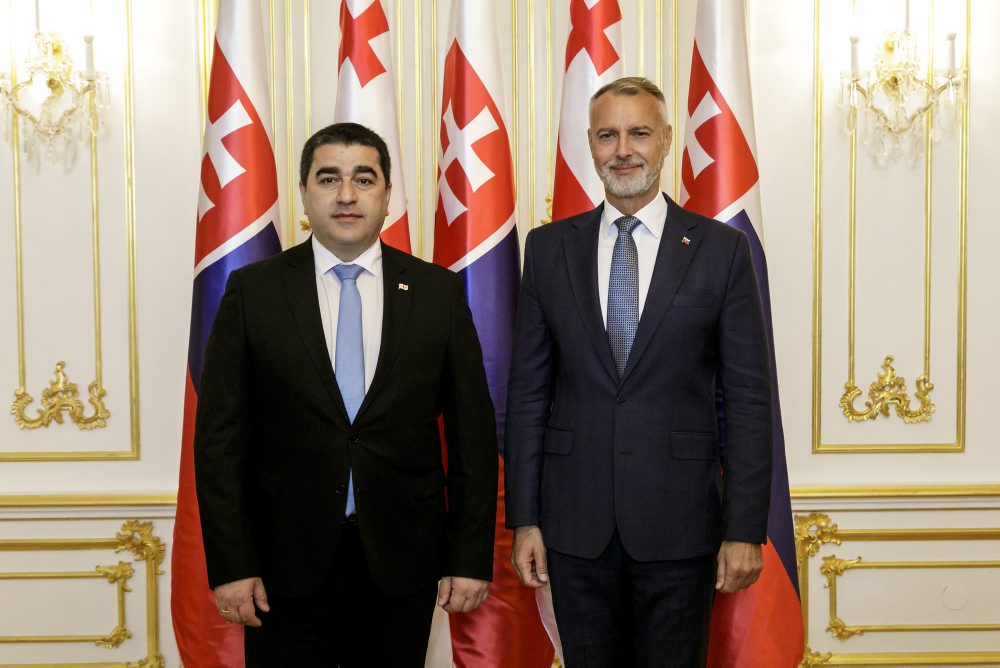 Stretnutie predsedov parlamentov Slovenska a Gruzínska 
