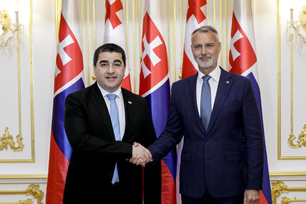 Stretnutie predsedov parlamentov Slovenska a Gruzínska 