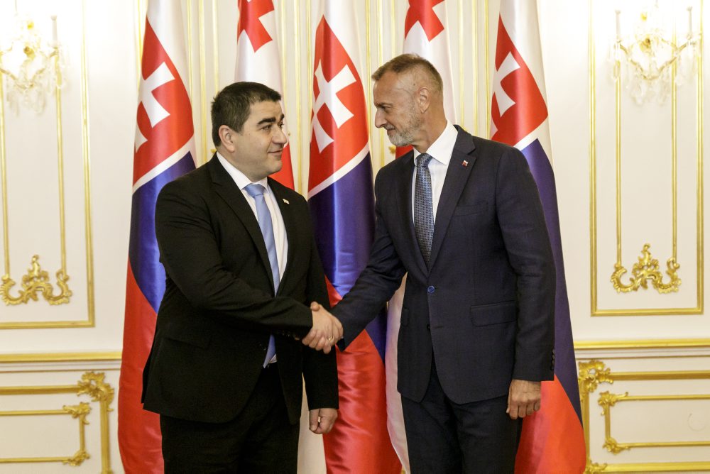 Stretnutie predsedov parlamentov Slovenska a Gruzínska 