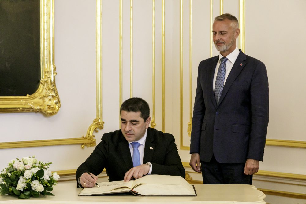 Stretnutie predsedov parlamentov Slovenska a Gruzínska 