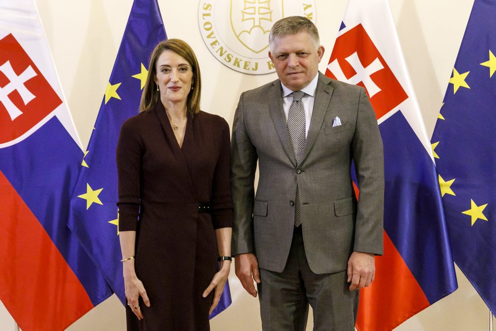 Predsedníčka Európskeho parlamentu Roberta Metsolová na návšteve Slovenska