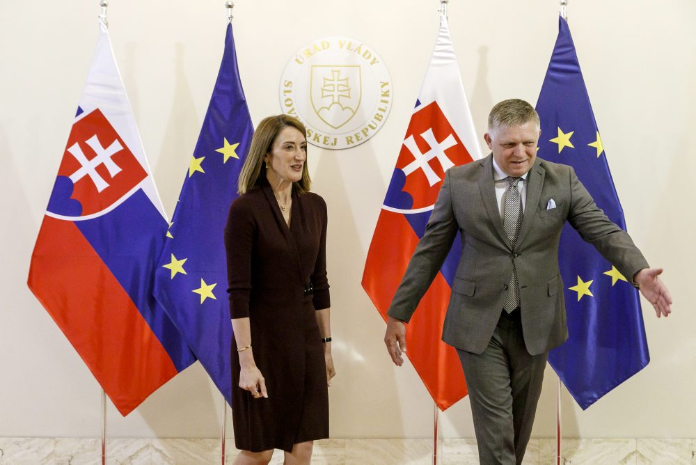 Predsedníčka Európskeho parlamentu Roberta Metsolová na návšteve Slovenska