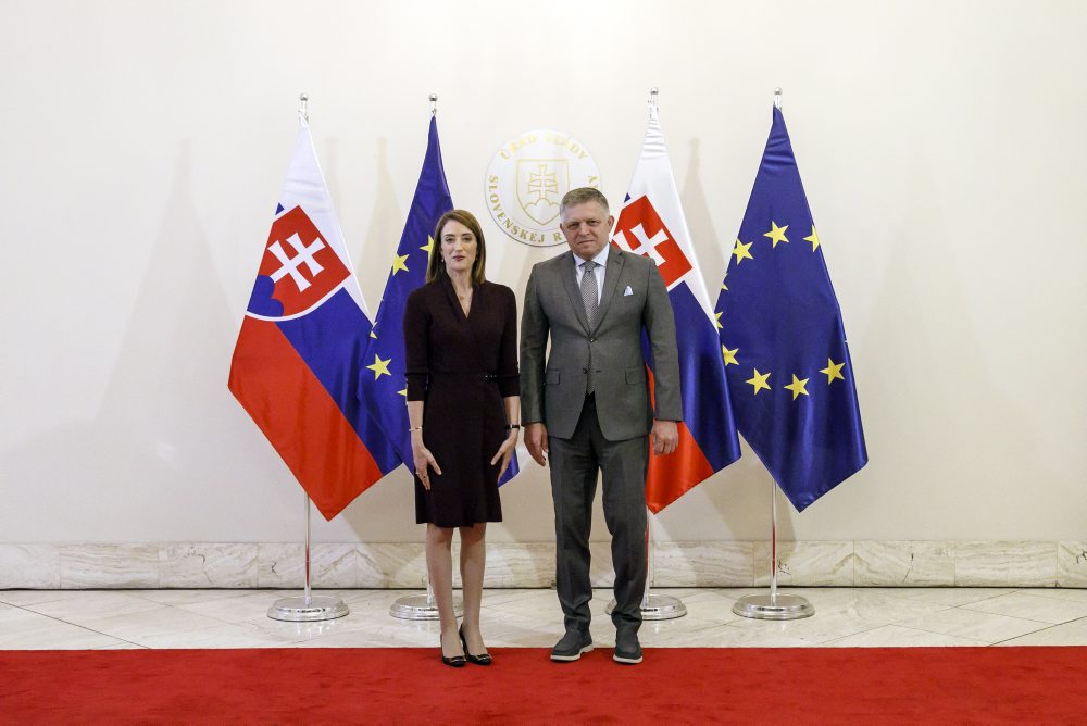 Predsedníčka Európskeho parlamentu Roberta Metsolová na návšteve Slovenska