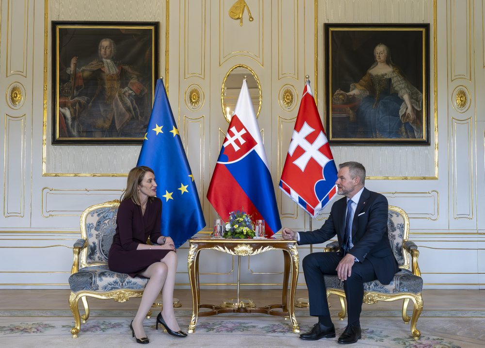 Predsedníčka Európskeho parlamentu Roberta Metsolová na návšteve Slovenska