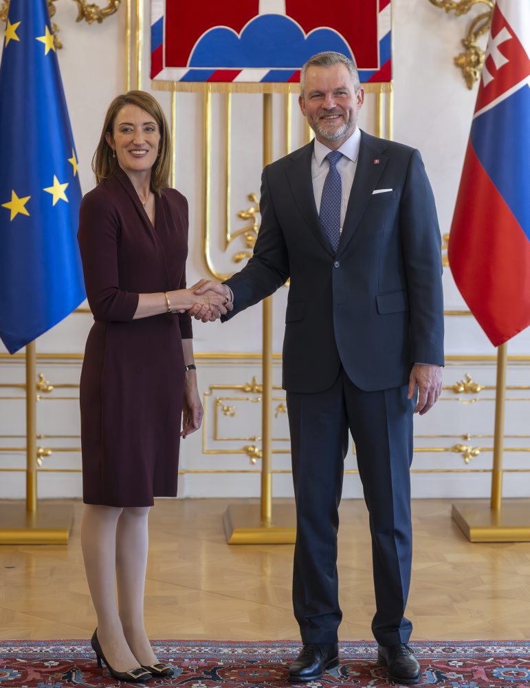 Predsedníčka Európskeho parlamentu Roberta Metsolová na návšteve Slovenska