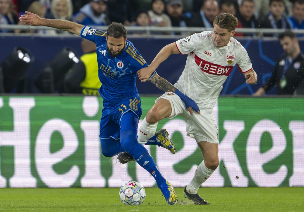 2. kolo ligovej fázy Ligy majstrov: ŠK Slovan Bratislava - VfB Stuttgart 