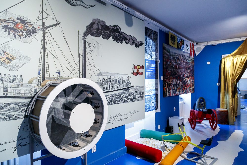 Expozícia interaktívnej výstavy AHOJ! Dunaj v Bibiane