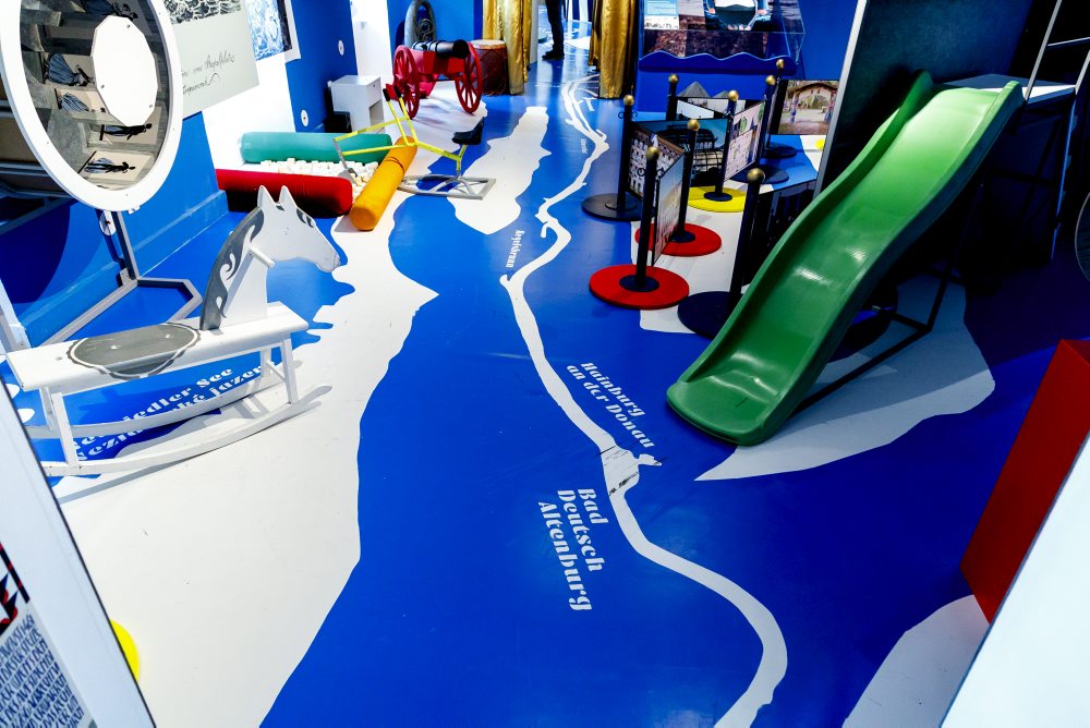 Expozícia interaktívnej výstavy AHOJ! Dunaj v Bibiane