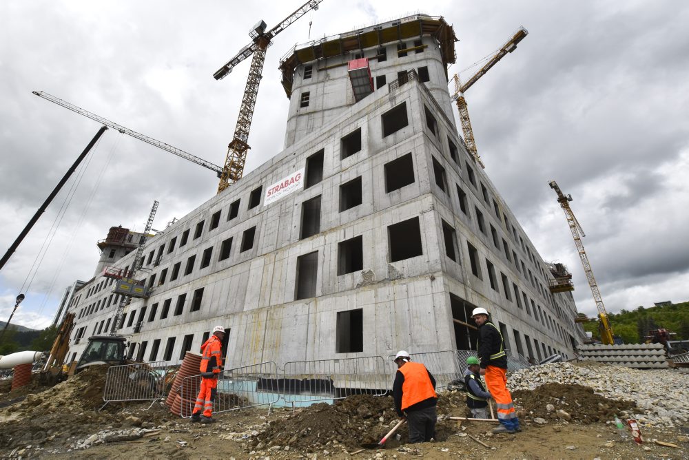 Pokračovanie výstavby novej Rooseveltovej nemocnice v Banskej Bystrici
