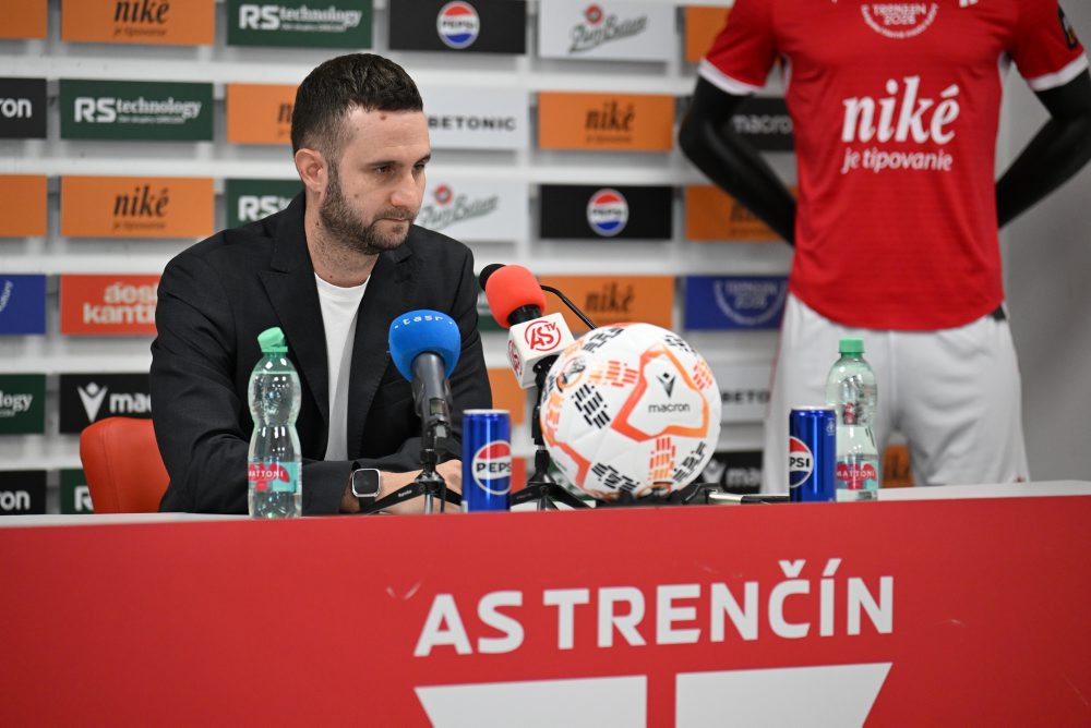 Tlačová konferencia AS Trenčín pred štartom novej sezóny Niké ligy a pri príležitosti predstavenia nového generálneho sponzora