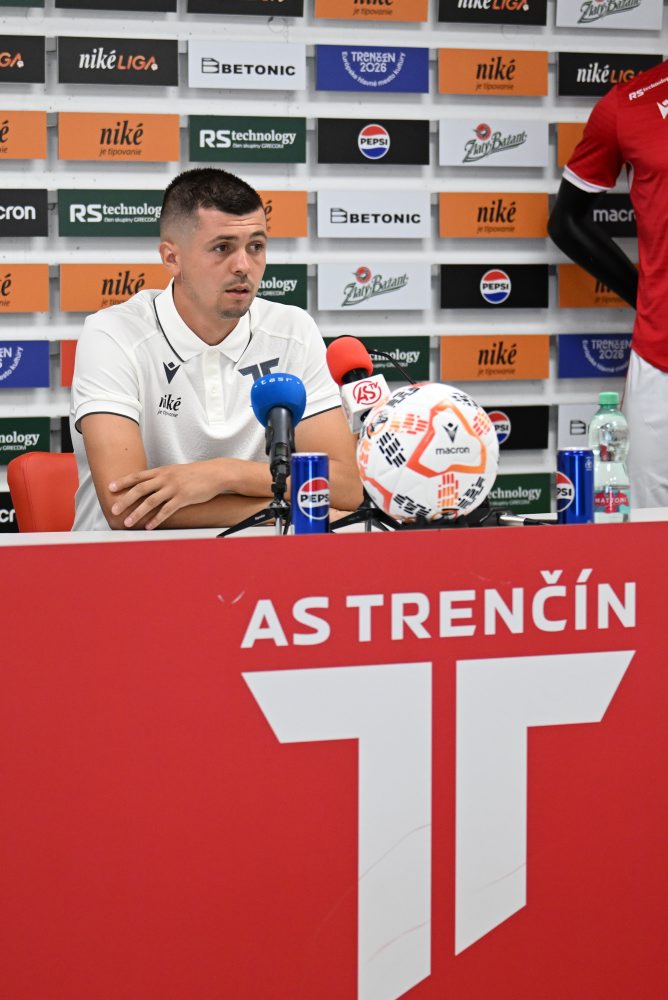 Tlačová konferencia AS Trenčín pred štartom novej sezóny Niké ligy a pri príležitosti predstavenia nového generálneho sponzora