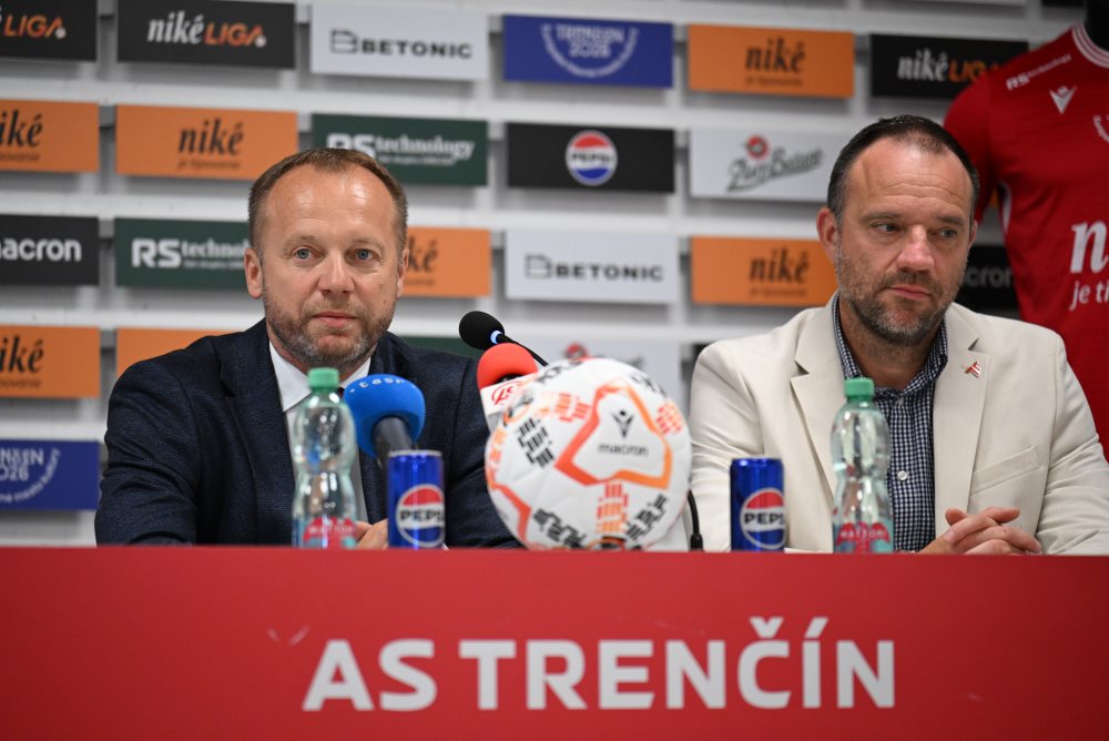 Tlačová konferencia AS Trenčín pred štartom novej sezóny Niké ligy a pri príležitosti predstavenia nového generálneho sponzora