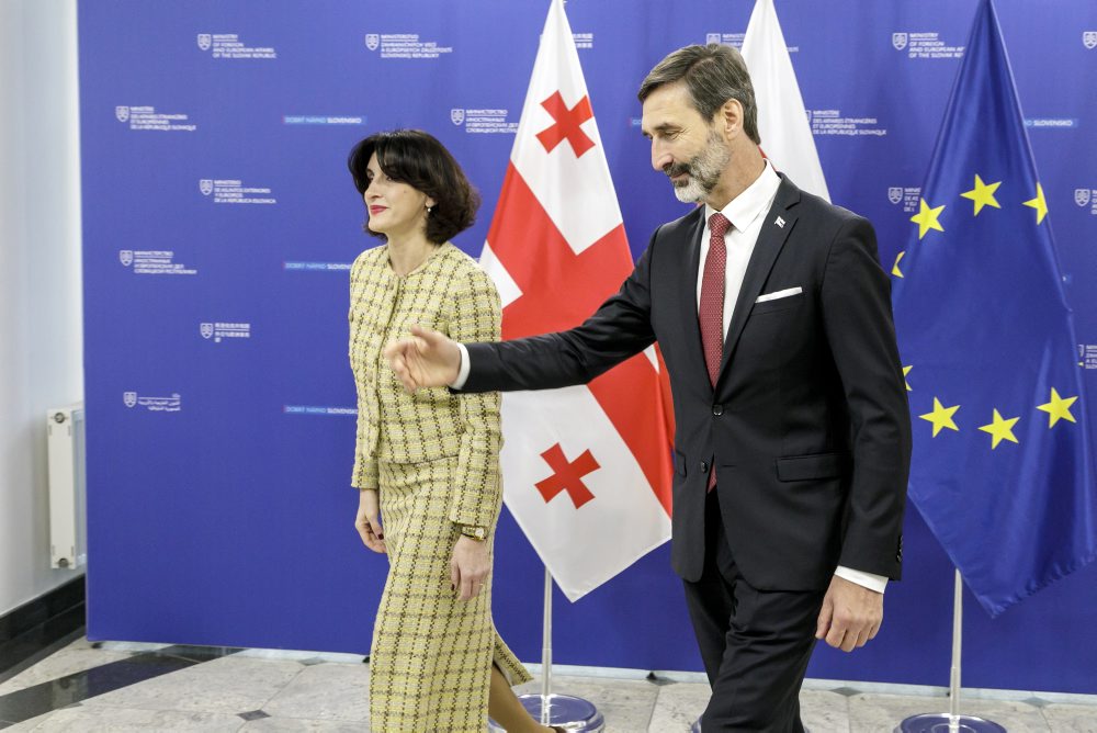 Šéf slovenskej diplomacie Juraj Blanár prijal v Bratislave ministerku zahraničných vecí Gruzínska Maku Bočorišviliovú