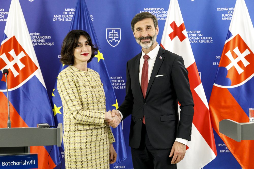 Šéf slovenskej diplomacie Juraj Blanár prijal v Bratislave ministerku zahraničných vecí Gruzínska Maku Bočorišviliovú