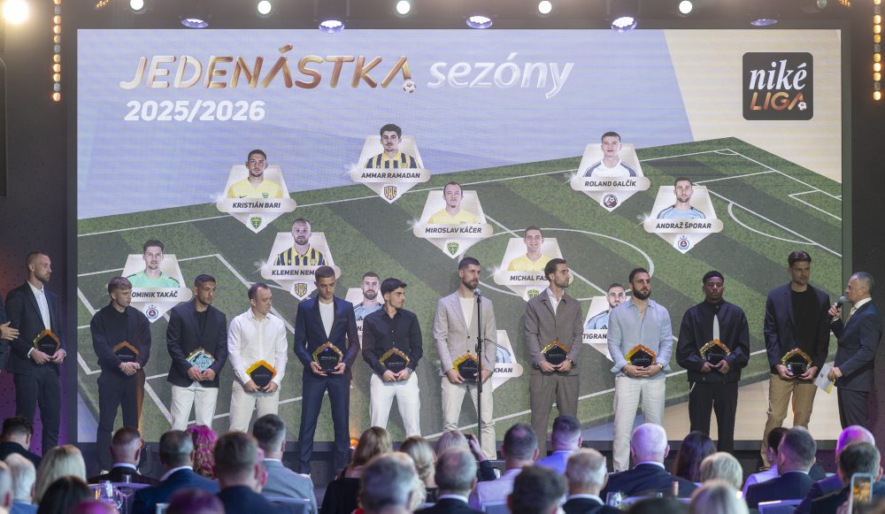 Slávnostné vyhlásenie ankety Jedenástka sezóny Niké ligy 2025/2026