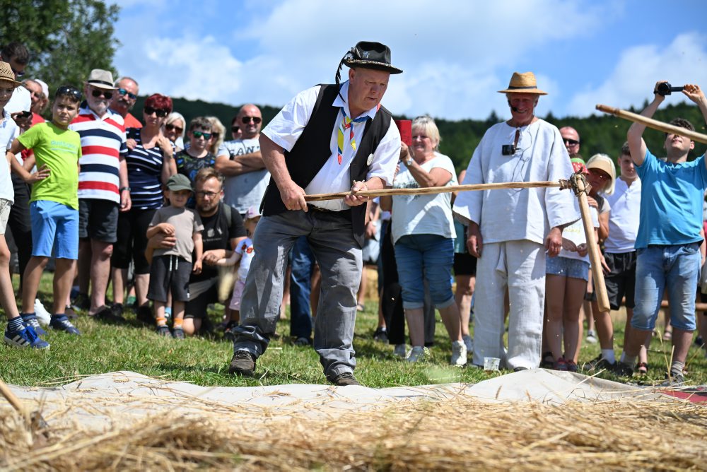Atmosféra historickej žatvy v Lubine