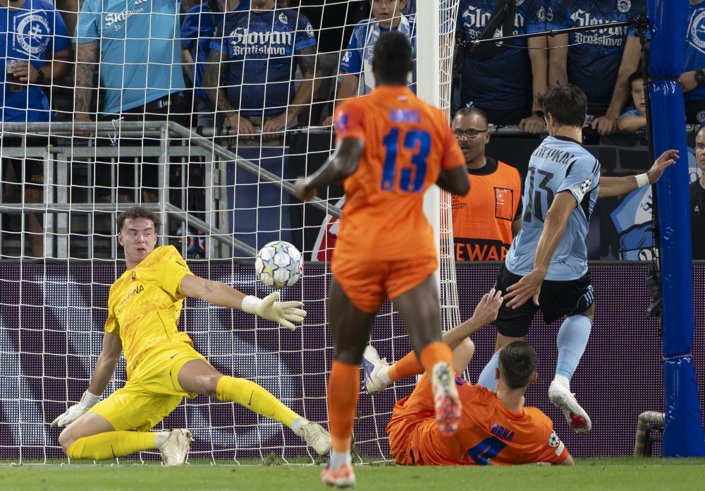 Prvý zápas play off Ligy majstrov: ŠK Slovan Bratislava - NK Celje