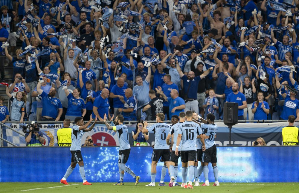 Prvý zápas play off Ligy majstrov: ŠK Slovan Bratislava - NK Celje