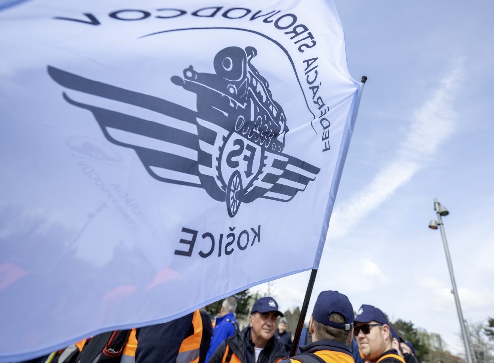 Protestné zhromaždenie Federácie strojvodcov SR