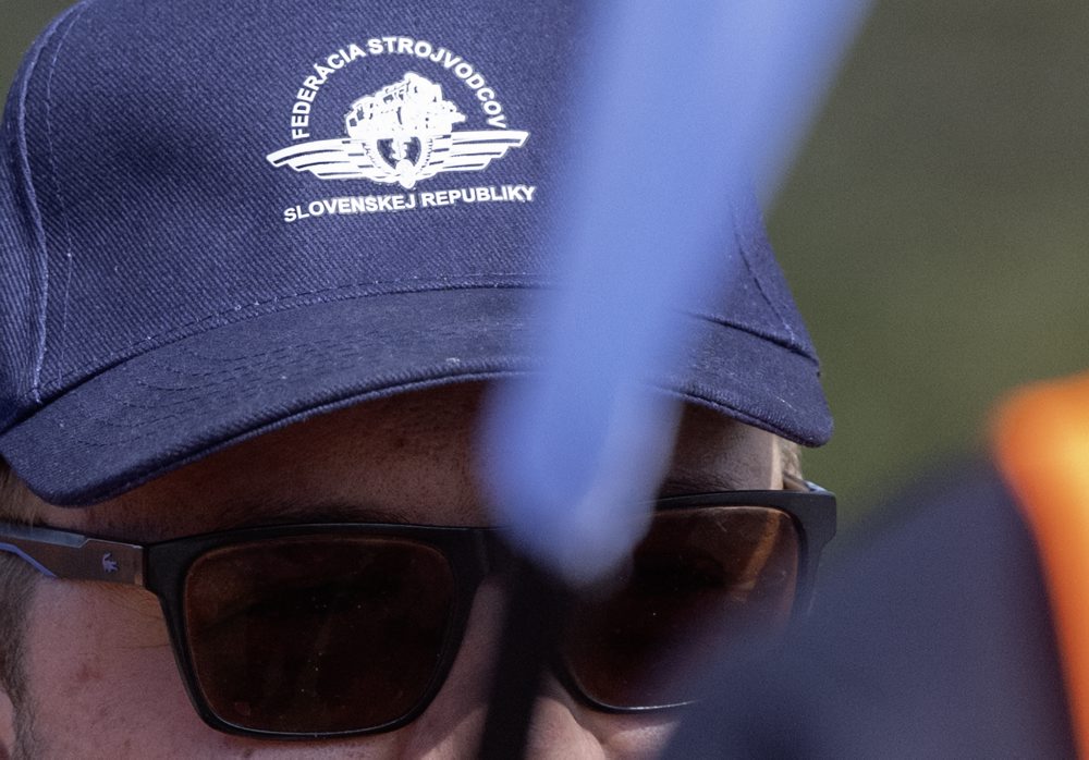 Protestné zhromaždenie Federácie strojvodcov SR