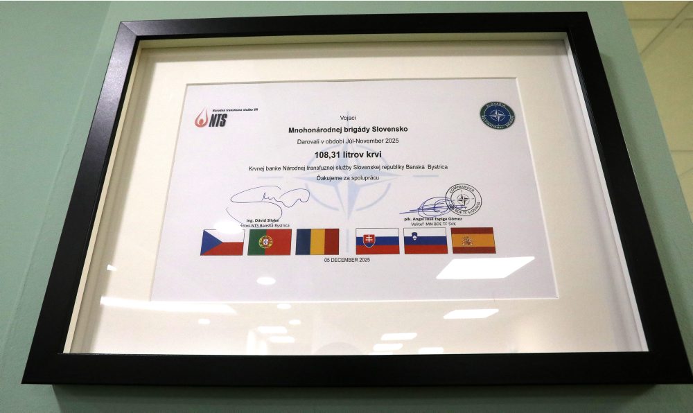 Odovzdanie pamätnej plakety za spoluprácu pri darovaní krvi