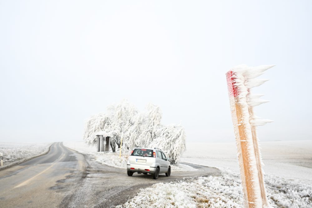 Mrazivý deň na kopaniciach