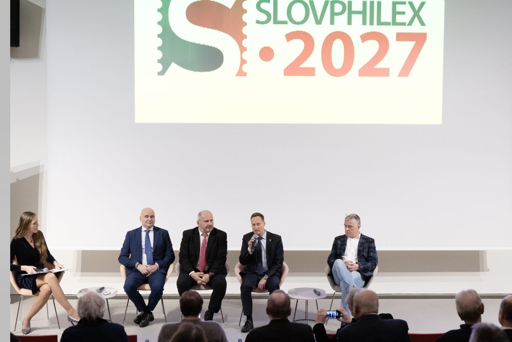 Tlačová konferencia Zväzu slovenských filatelistov na tému Slovensko ako usporiadateľská krajina pre Svetovú výstavu známok Slovphilex 2027