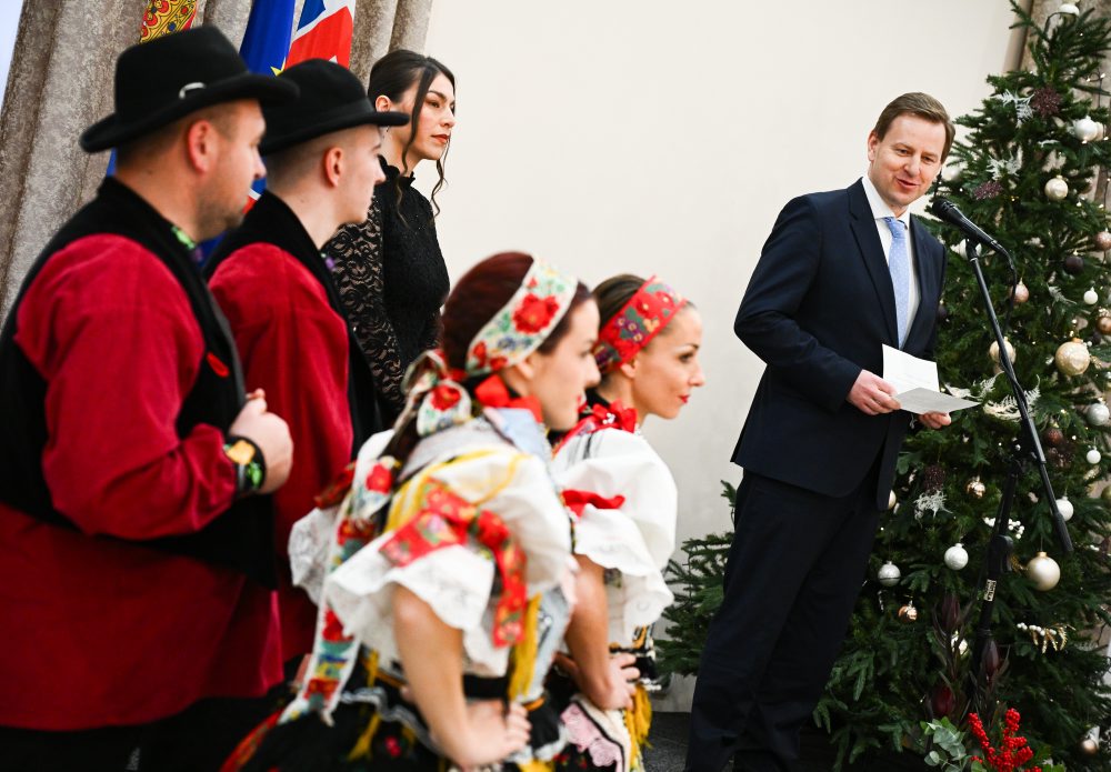 Prezident SR Peter Pellegrini so srbským prezidentom Aleksandarom Vučićom na návšteve slovenskej komunity v Srbsku