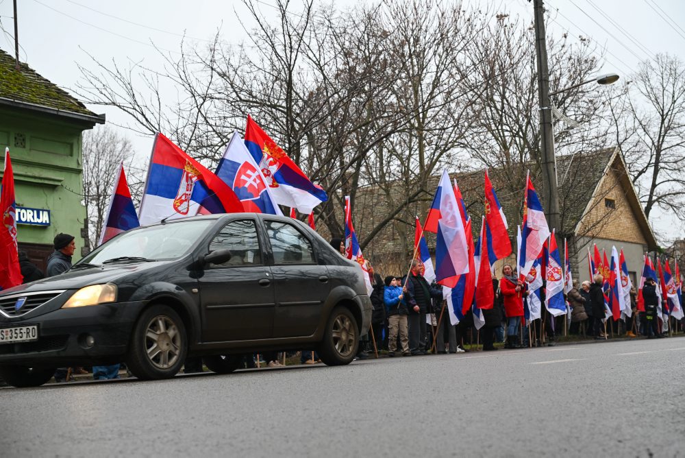 Prezident SR Peter Pellegrini so srbským prezidentom Aleksandarom Vučićom na návšteve slovenskej komunity v Srbsku