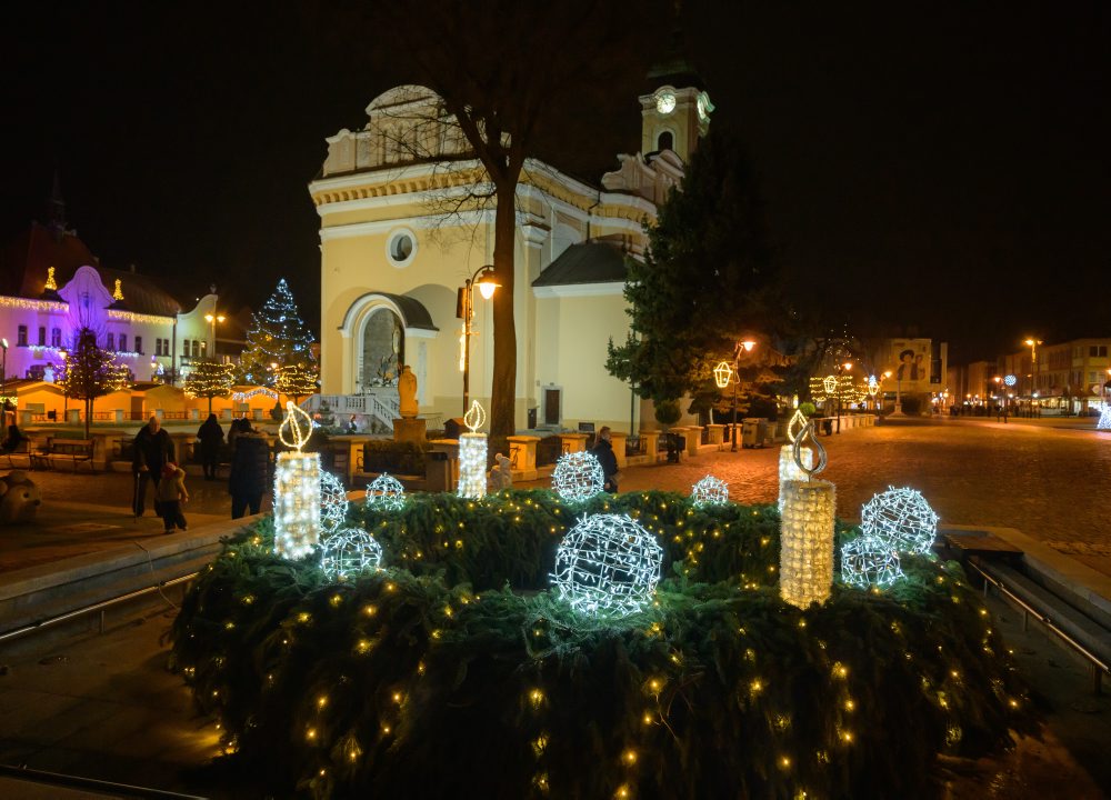 Vianočné mestečko v Topoľčanoch
