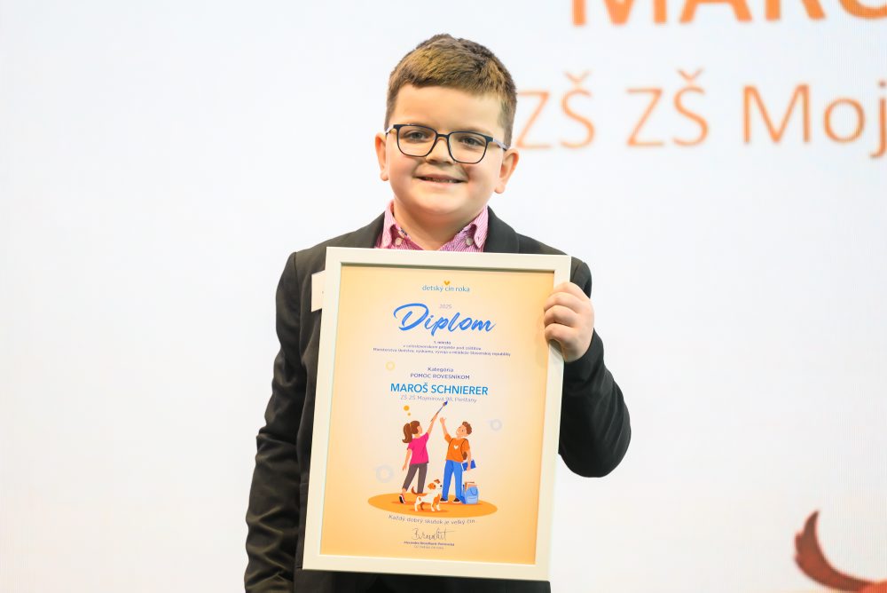  Vyhlásenie výsledkov projektu Detský čin roka 2025