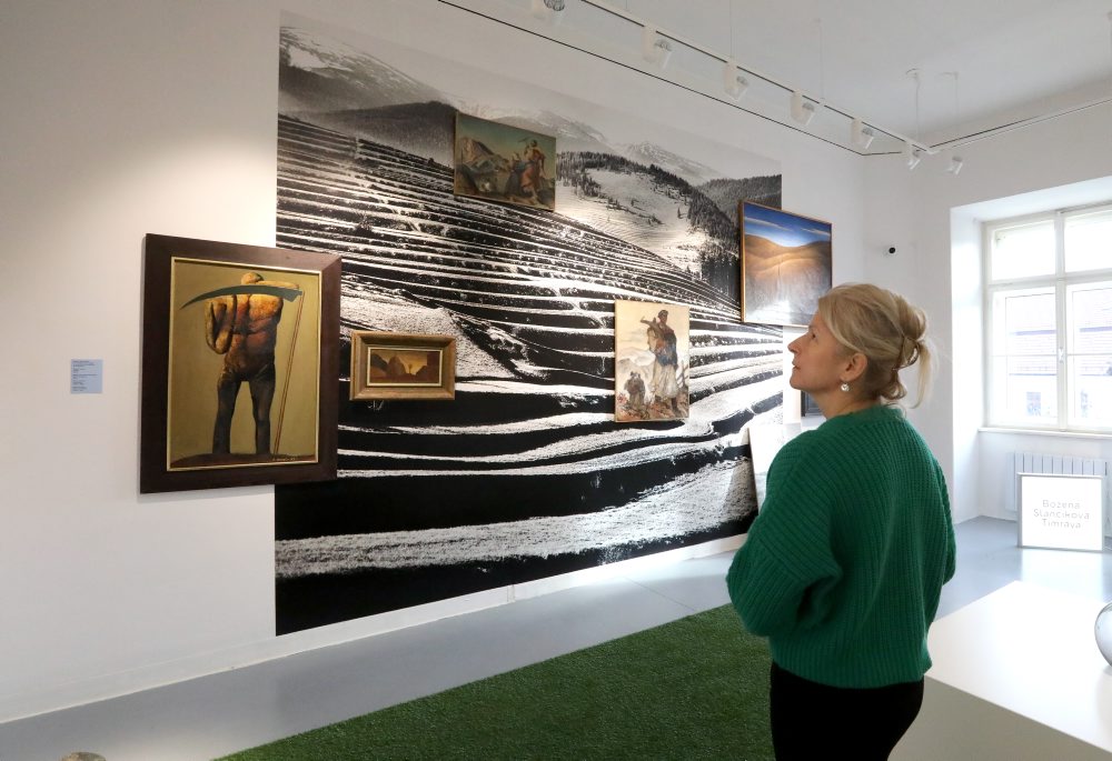 Expozícia novej interaktívnej výstavy Múzeum hodnôt - Obrazová správa o Slovensku v Pretóriu Stredoslovenskej galérie v Banskej Bystrici 