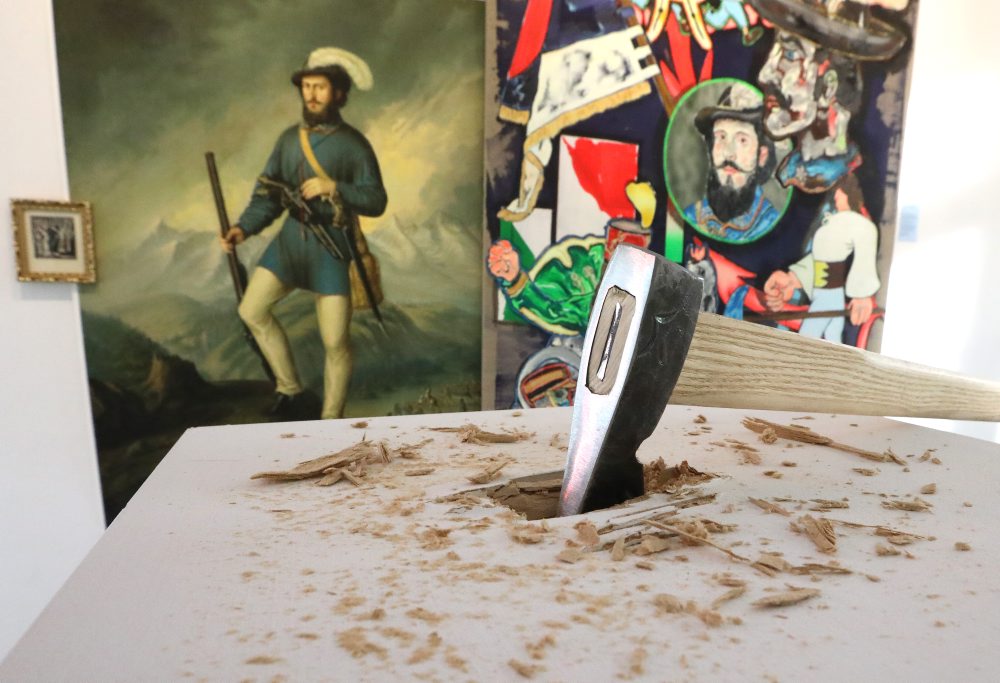 Expozícia novej interaktívnej výstavy Múzeum hodnôt - Obrazová správa o Slovensku v Pretóriu Stredoslovenskej galérie v Banskej Bystrici 