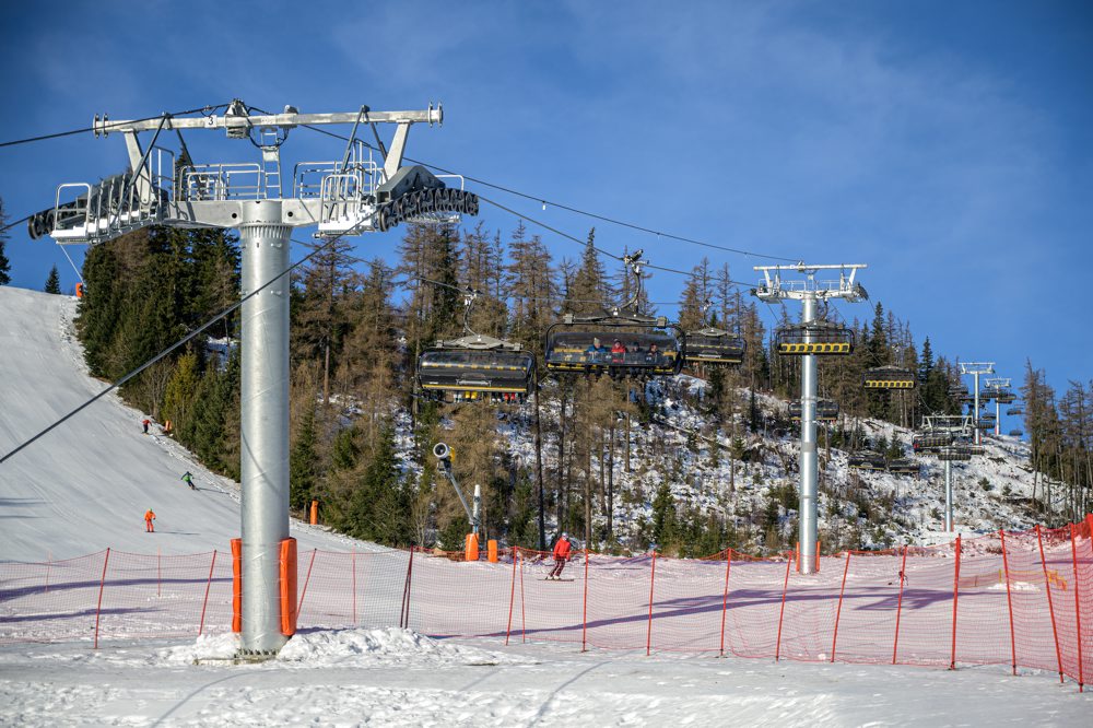 Lyžovanie na Štrbskom plese 