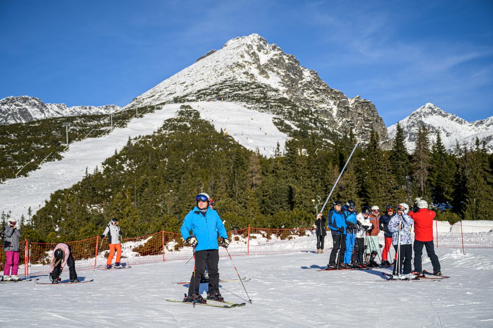 Lyžovanie na Štrbskom plese 