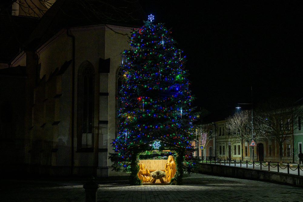 Vianočný stromček v Sabinove