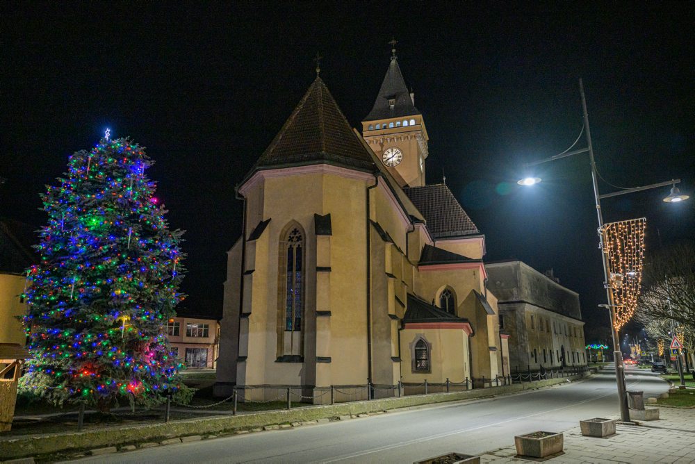 Vianočný stromček v Sabinove
