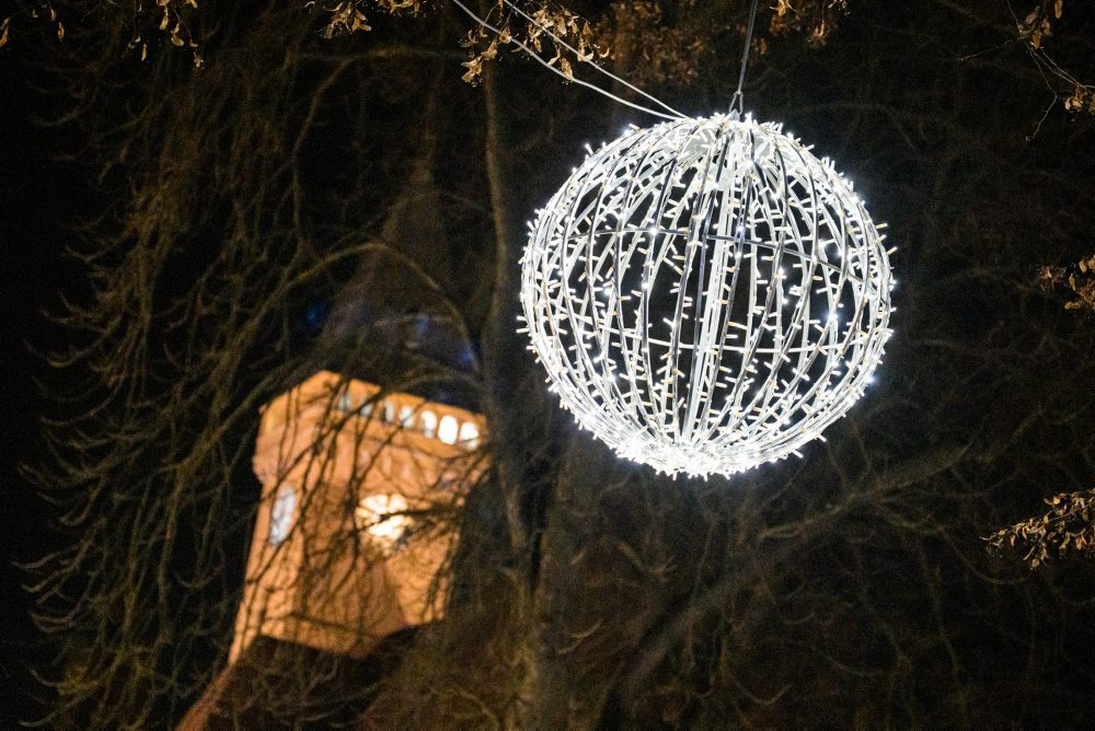 Vianočná výzdoba a osvetlenie v Sabinove