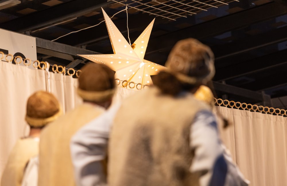 Živý Betlehem na Námestí SNP v Rajci