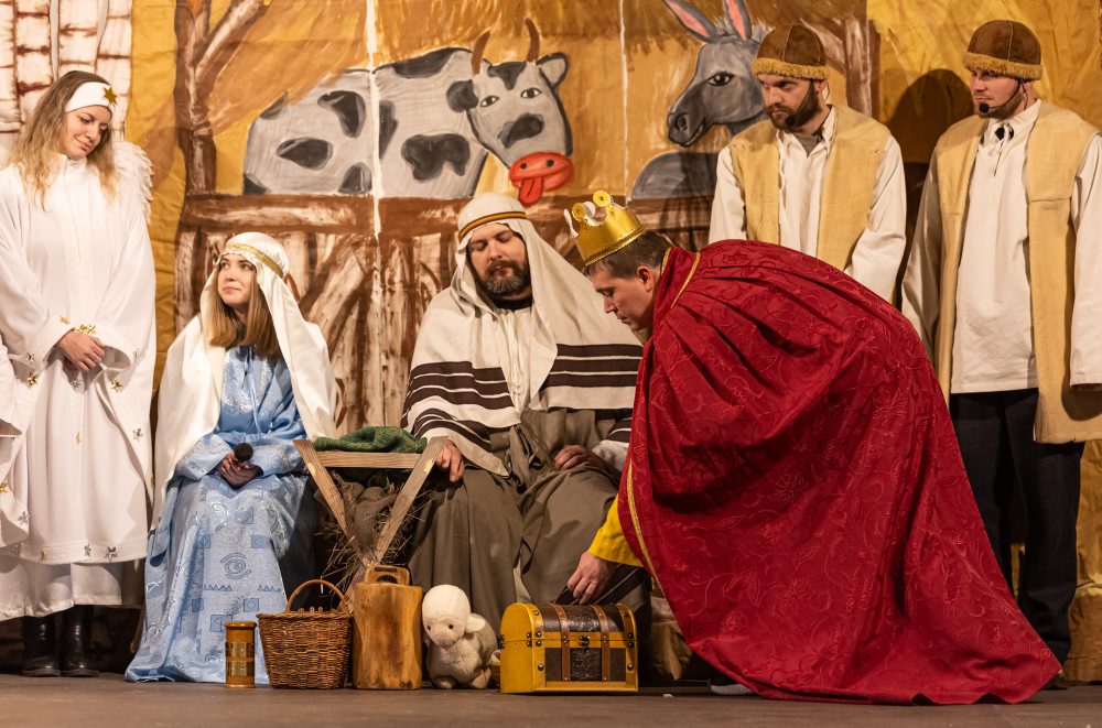 Živý Betlehem na Námestí SNP v Rajci