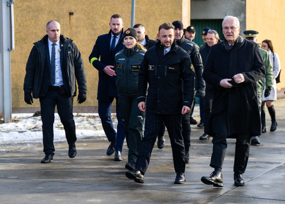Brífing ministra vnútra M. Šutaja Eštoka  a ministra vnútra Bavorska Joachima Herrmanna