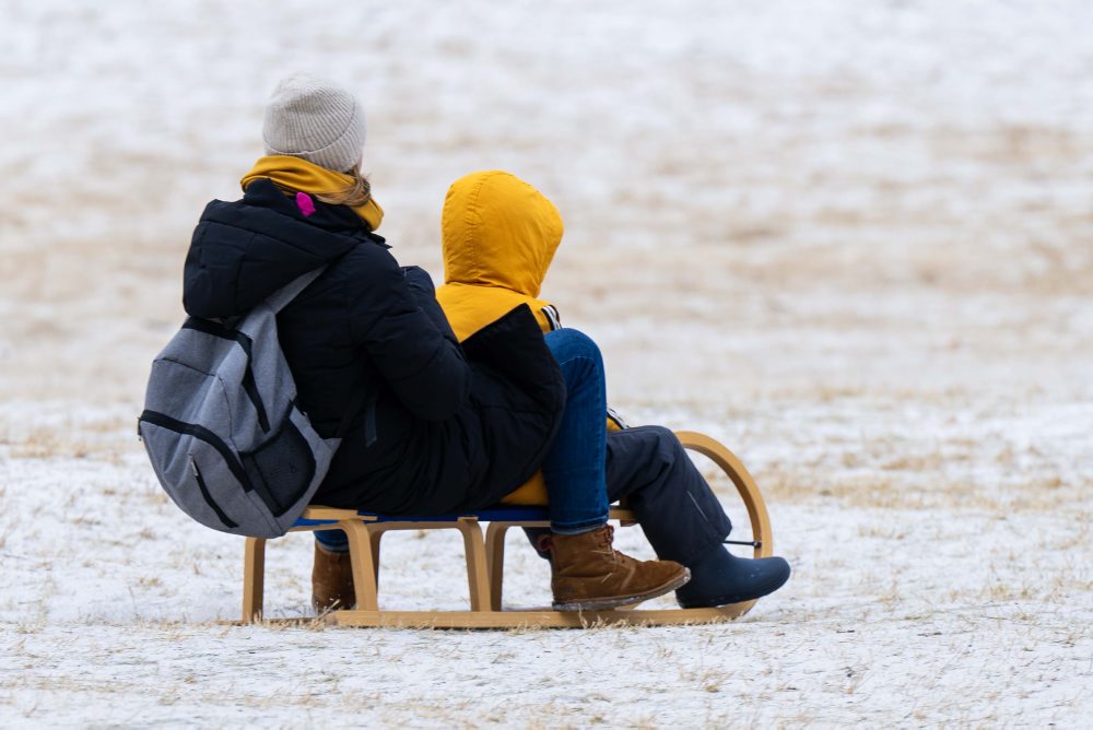 Sánkovanie na bratislavskej Kolibe 